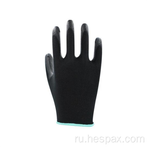 Hespax бесшовные вязаные PU Gloves Электронный сад сборки